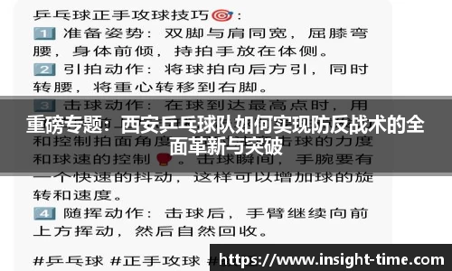 重磅专题：西安乒乓球队如何实现防反战术的全面革新与突破